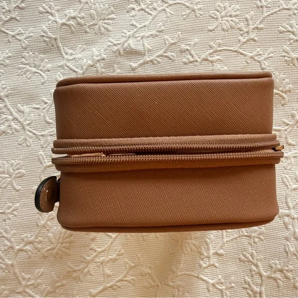 Calpak Small Clear Cosmetics Case in Caramel - Picture 10 of 16